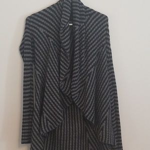 Cynthia Rowley navy and gray sweater